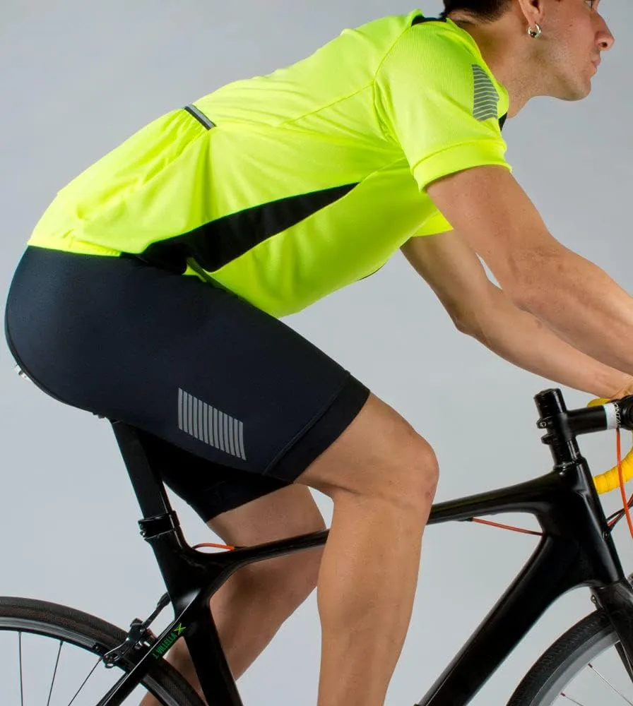| Men's Elite Cycling Jersey | High Visibility Performance Bike Jersey | Made in USA