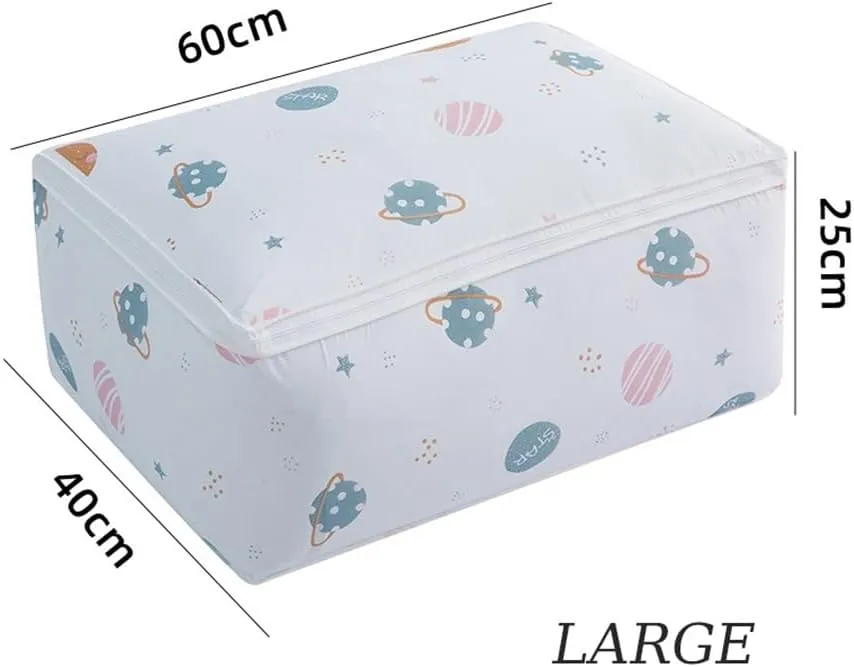 1-2Pcs Packing Bag Pouch Storage Organizer Waterproof Large Capacity Organizers For Room Moisture-proof Tote Home Organization(Chrysanthemum,L 1PCS)