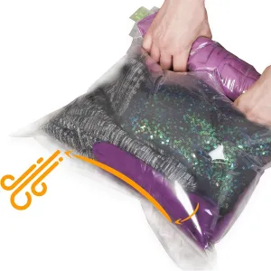 12 Bags   8 Travel Storage Bags for Clothes - Compression Bags for Travel - no Vacuum Sacks-Save Space in Your Luggage Accessories