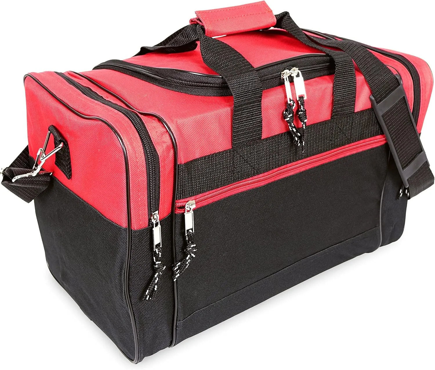 17" Duffel Bag Travel Size Sports Gym Bag (Duffle Bag) (Red)
