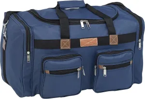 18" / 22" / 25"/ 28" Polyester Duffel Bag/Sports/Gym/Carry-on Duffle-Black (Navy, 28-inch)