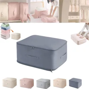 2024 New Space Saving Self Compression Organizer,Compression Duvet Storage Bag Large Capacity,Self Compression Moving Organizer Bags Heavy Duty Moving Bags for Comforters, Blue