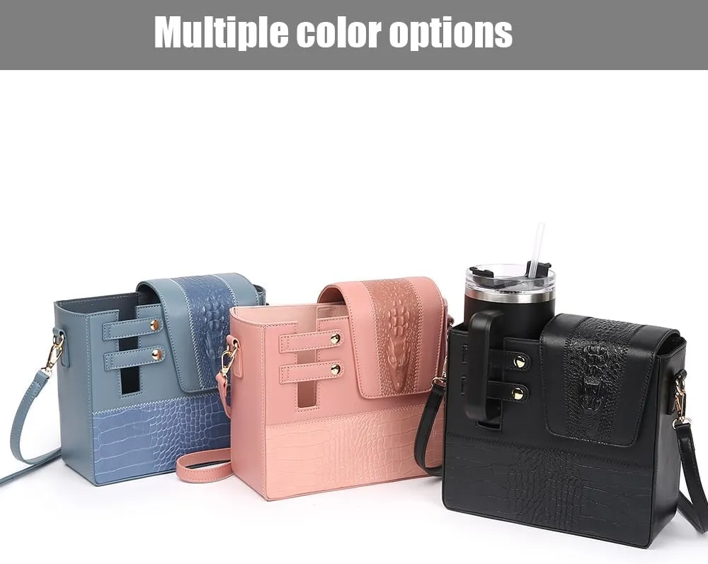 2025 New Stanley Purse Cup Holder Bag Crossbody Water Cup Storage Bag Portable Cups Purses Stanley Cup Purse Holder 40 Oz