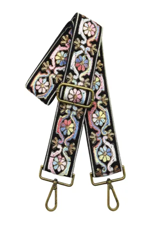 2.0"Multicolor Embroidered Bag Strap
