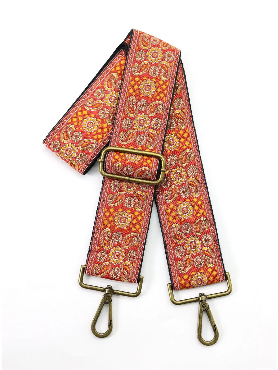 2.0"Paisley Pattern Adjustable Bag Strap
