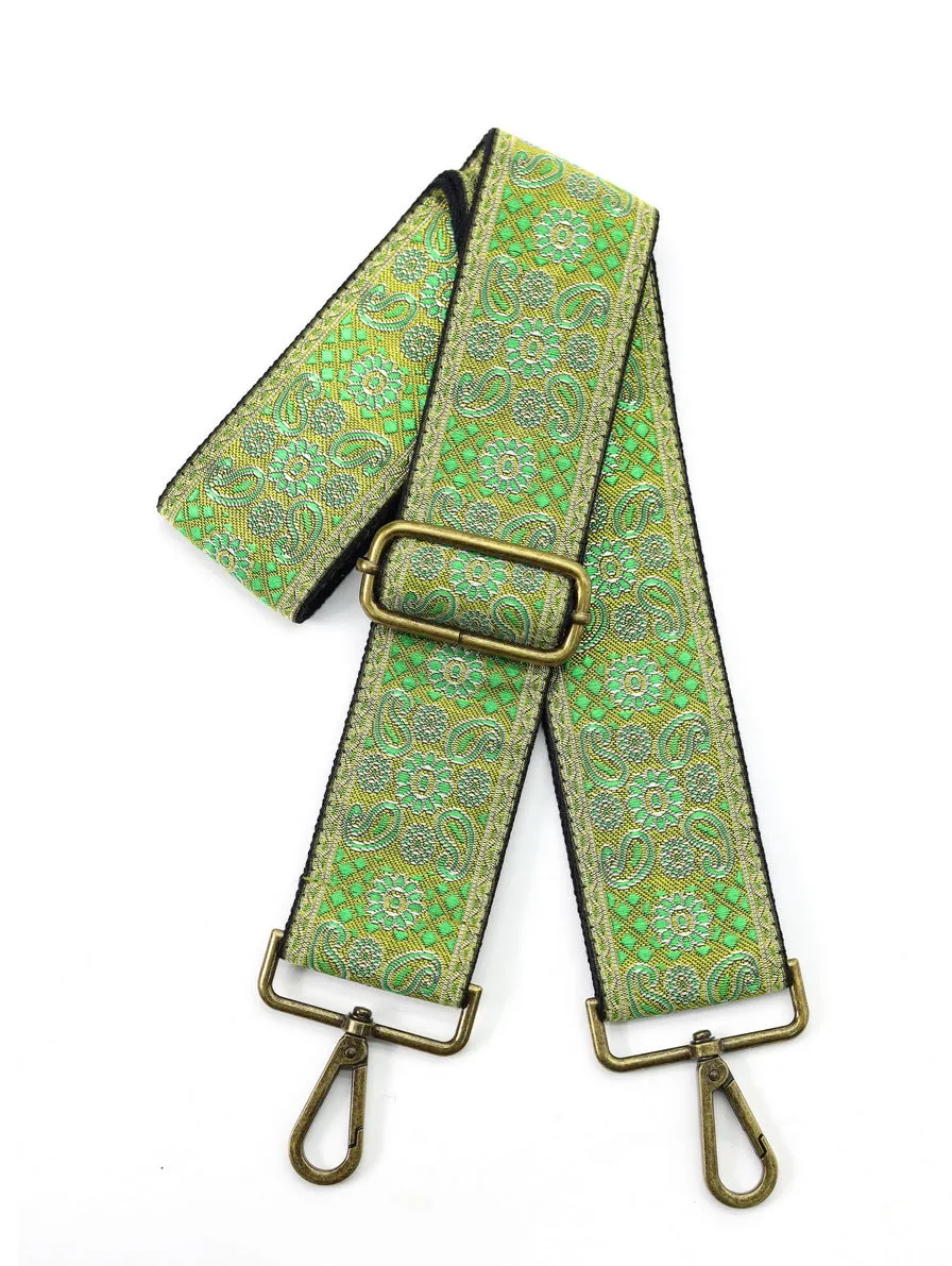 2.0"Paisley Pattern Adjustable Bag Strap