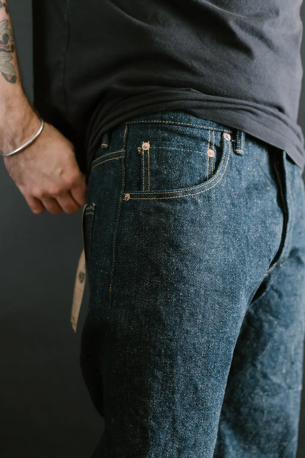 266ZR-ECRU - 20oz "Secret Kabuki Ecru" Selvedge Denim - Relax Straight Fit