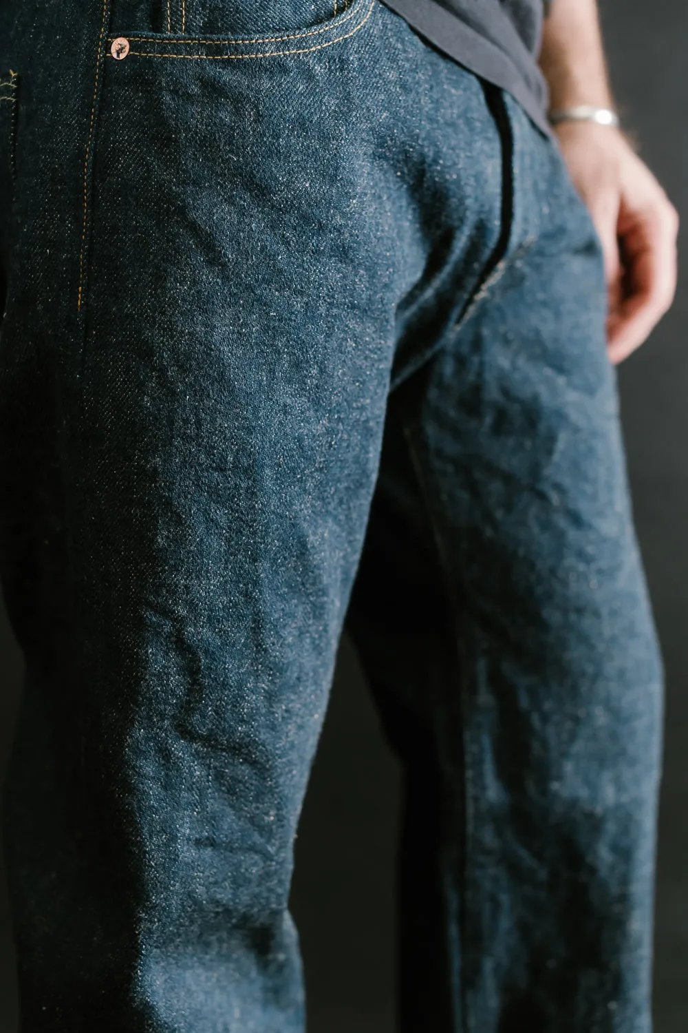 266ZR-ECRU - 20oz "Secret Kabuki Ecru" Selvedge Denim - Relax Straight Fit