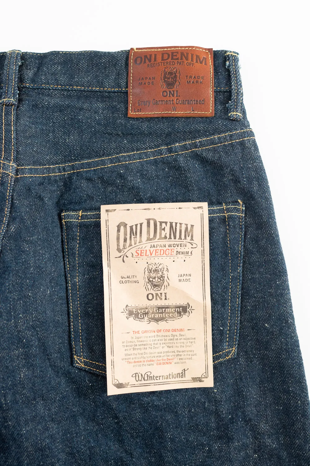 266ZR-ECRU - 20oz "Secret Kabuki Ecru" Selvedge Denim - Relax Straight Fit