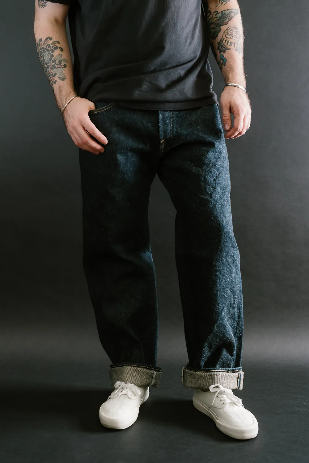266ZR-ECRU - 20oz "Secret Kabuki Ecru" Selvedge Denim - Relax Straight Fit