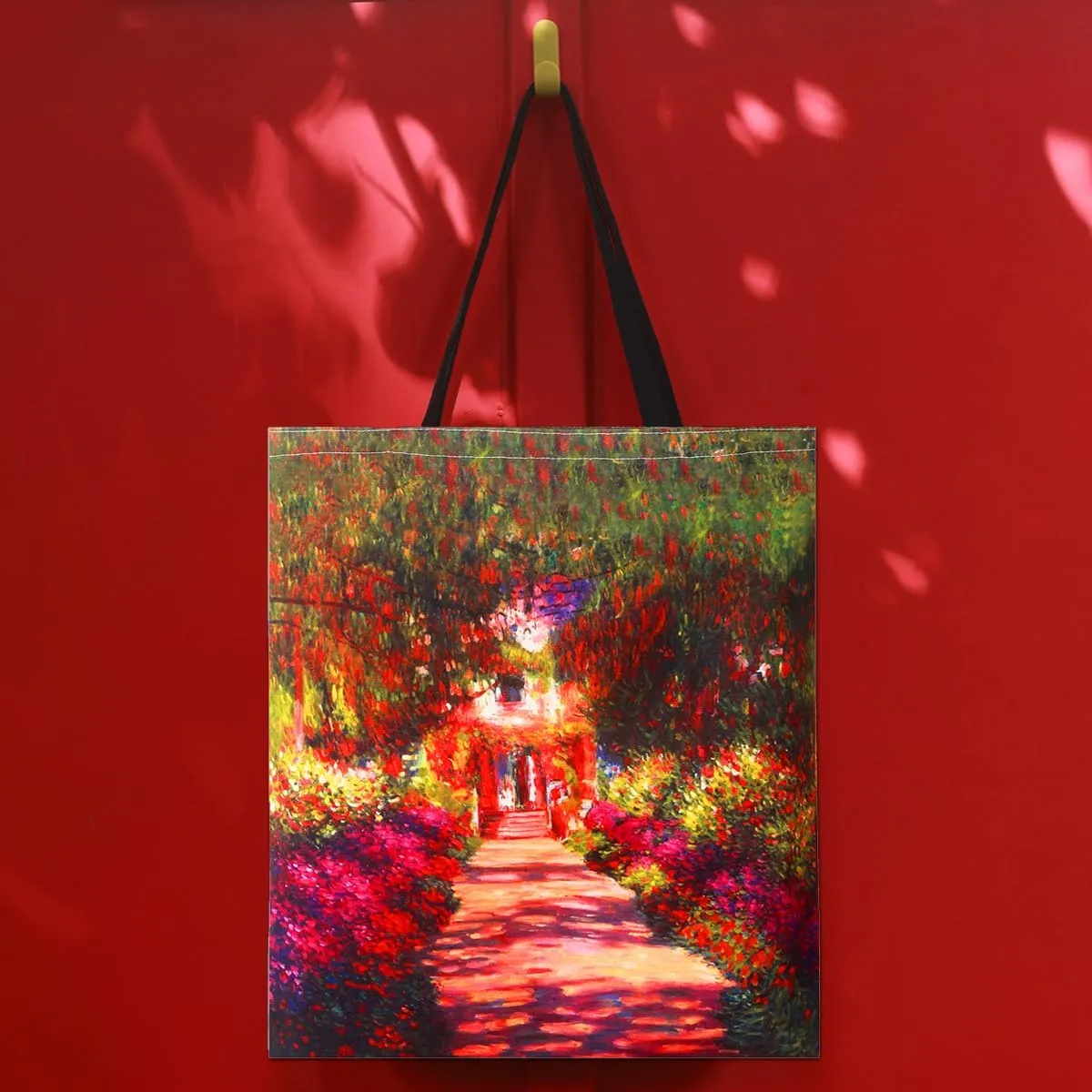 3 Pack Aesthetic Vintage Cute Tote Bag,Van Gogh Claude Monet Beach Alphonse Mucha Beach Travel Bags for Women