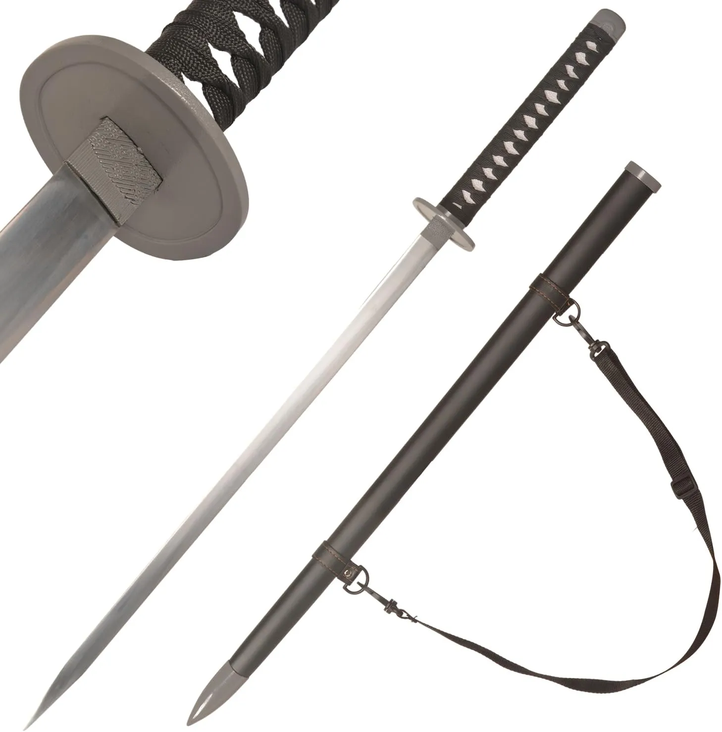 41.3" Anime Carbon Steel Katana Samurai Sword of Hayakawa AKI for Cosplay, Performance Props, Home Decor