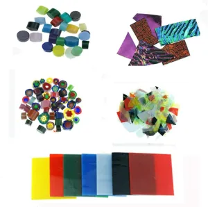 476g (10 Bags) Coe90 Fusing Glass for Microwave Kiln
