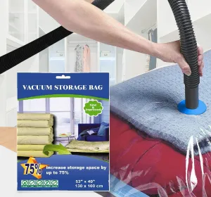 6 Pack Combo Premium Super Jumbo Vacuum Storage Space Saver Bags X3 (130X100cm) with Extra Large Vacuum Storage Space Saver Bags X3 (120X80cm)