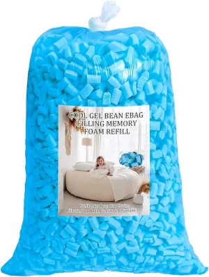6.5lbs Bean Bag Filler, Shredded Memory Foam Filling, Bean Bag Refill Filling Stuffing, Couch Stuffing Fill for Cushions, Beanbag Chair Filler, Pillow Filler Stuffing for for Stuffed Animals, Dog Bed