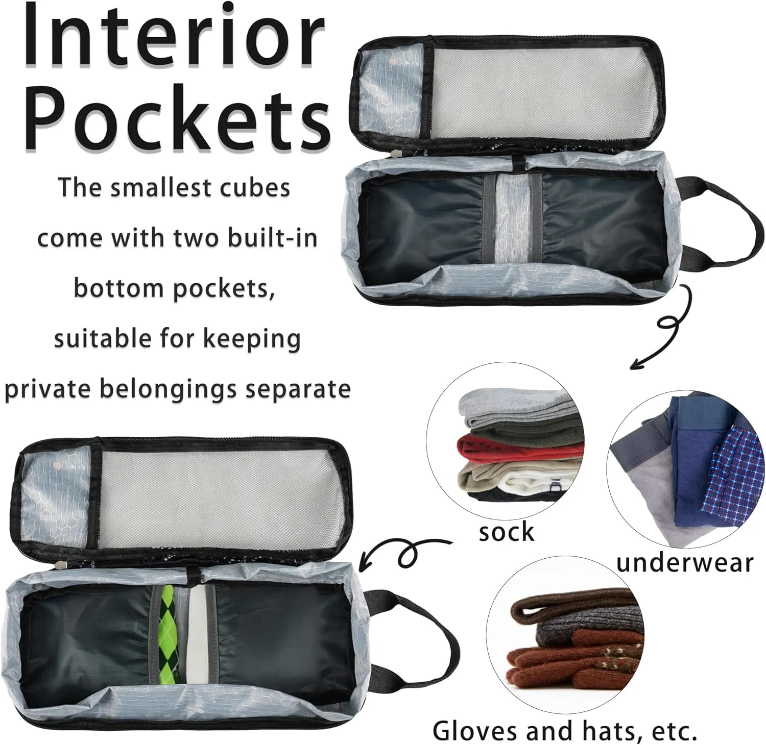 7 Pcs Compression Packing Cubes Travel for Suitcases, Luggage Organizer Lightweight Storage Bags Set for Backpack Travel- Packaging Cubes for Carry-Ons and Storage
