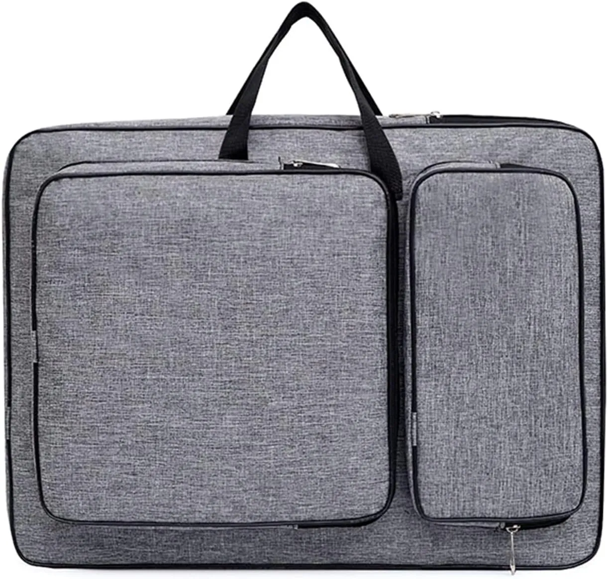 8K Artist Portfolio Carry Backpack Case Versatile Art Bags Waterproof Adjustable Drawing Board Backpack Art Storage Bags for Artworks Painting Drawing Sketching 19.7” x 14.6” x 2.4” (Gray)