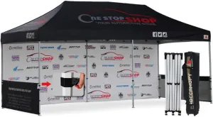 ABCCANOPY Pro-40 Custom Trade Show Tents 10x20 Portable Trade Show Booth w/Wheeled Bag Bouns Weight Bags