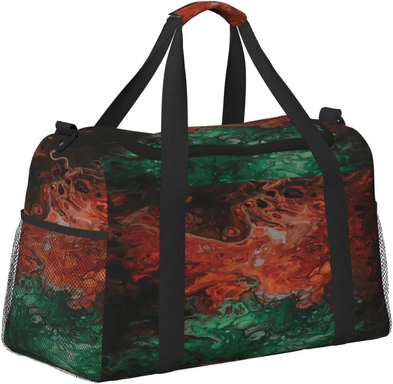 Abstract Art Travel Duffel Bag Large Foldable Waterproof Overnight Bag For Beach Swim Bags Pool Sports Gym