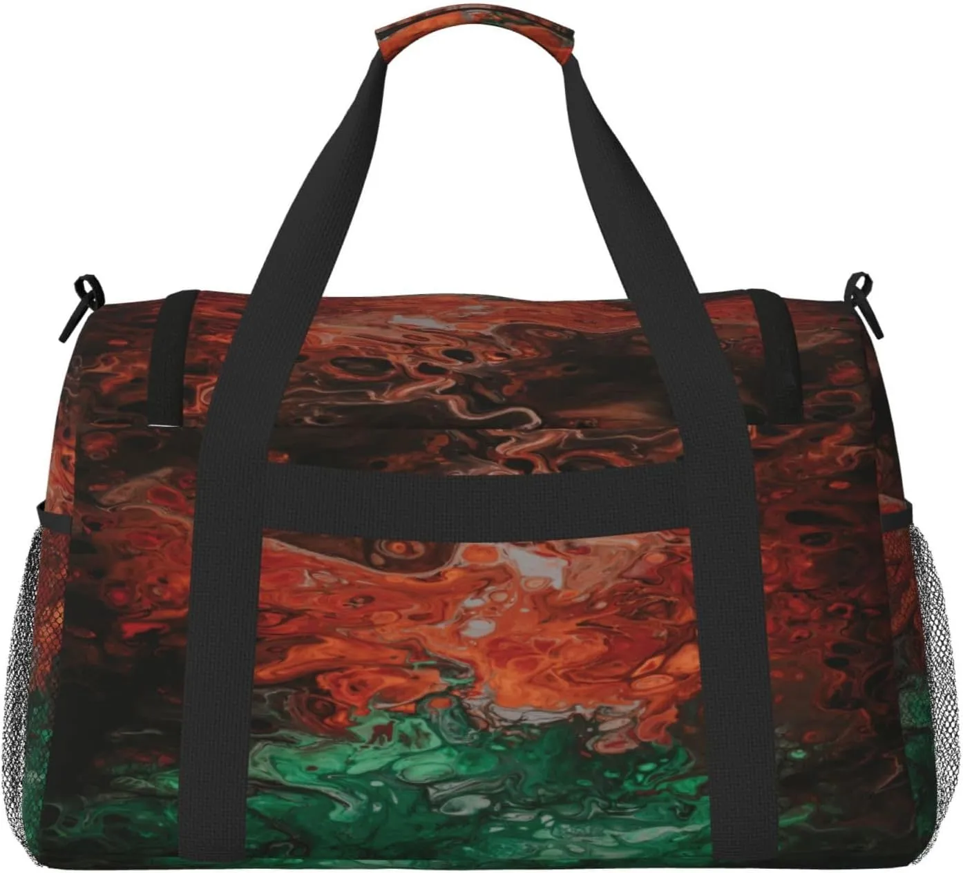 Abstract Art Travel Duffel Bag Large Foldable Waterproof Overnight Bag For Beach Swim Bags Pool Sports Gym