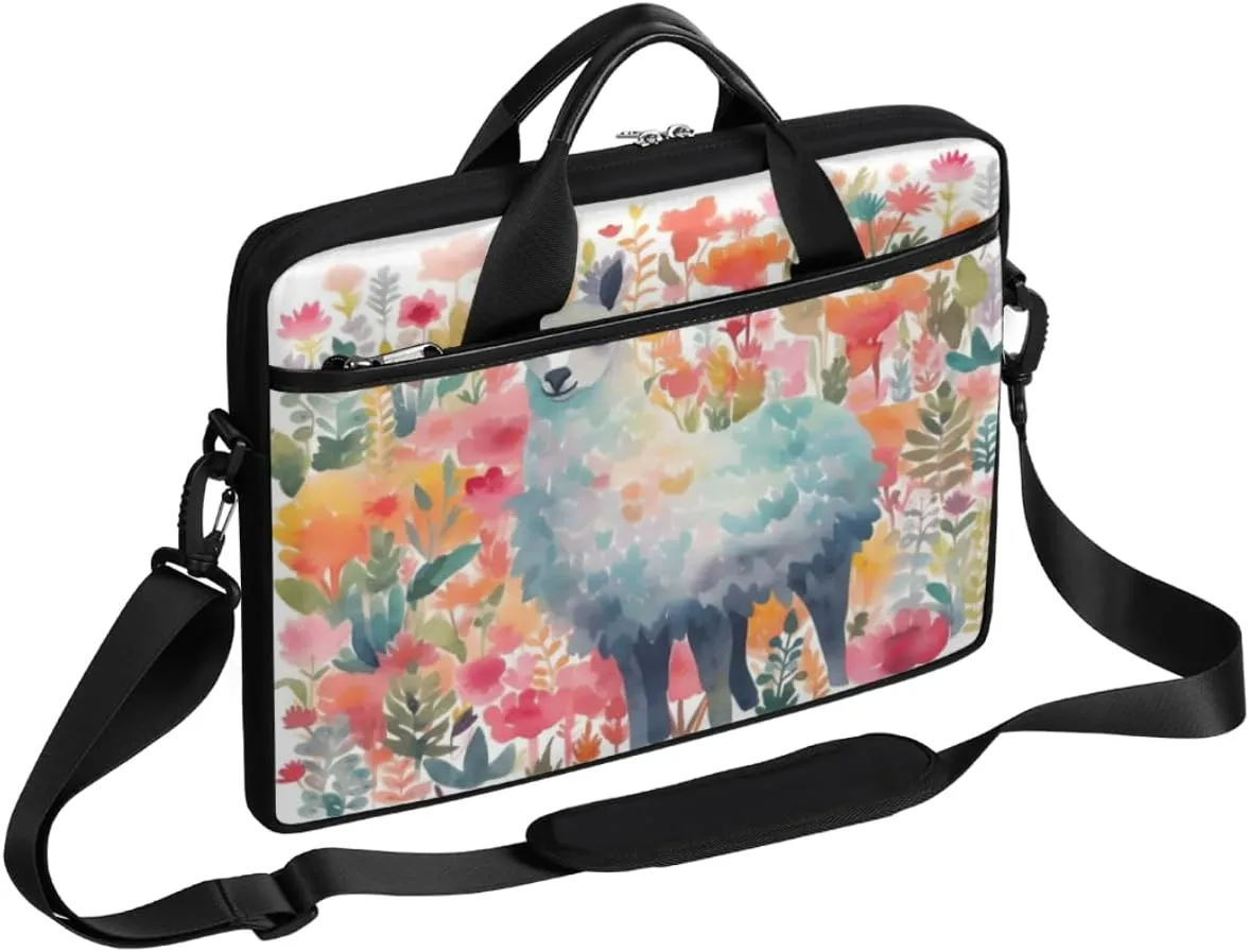 Abstracted Art Design Laptop Shoulder Bag for Tablet Computer Notebook Sleeve Messenger Carrying Case Briefcase Tote