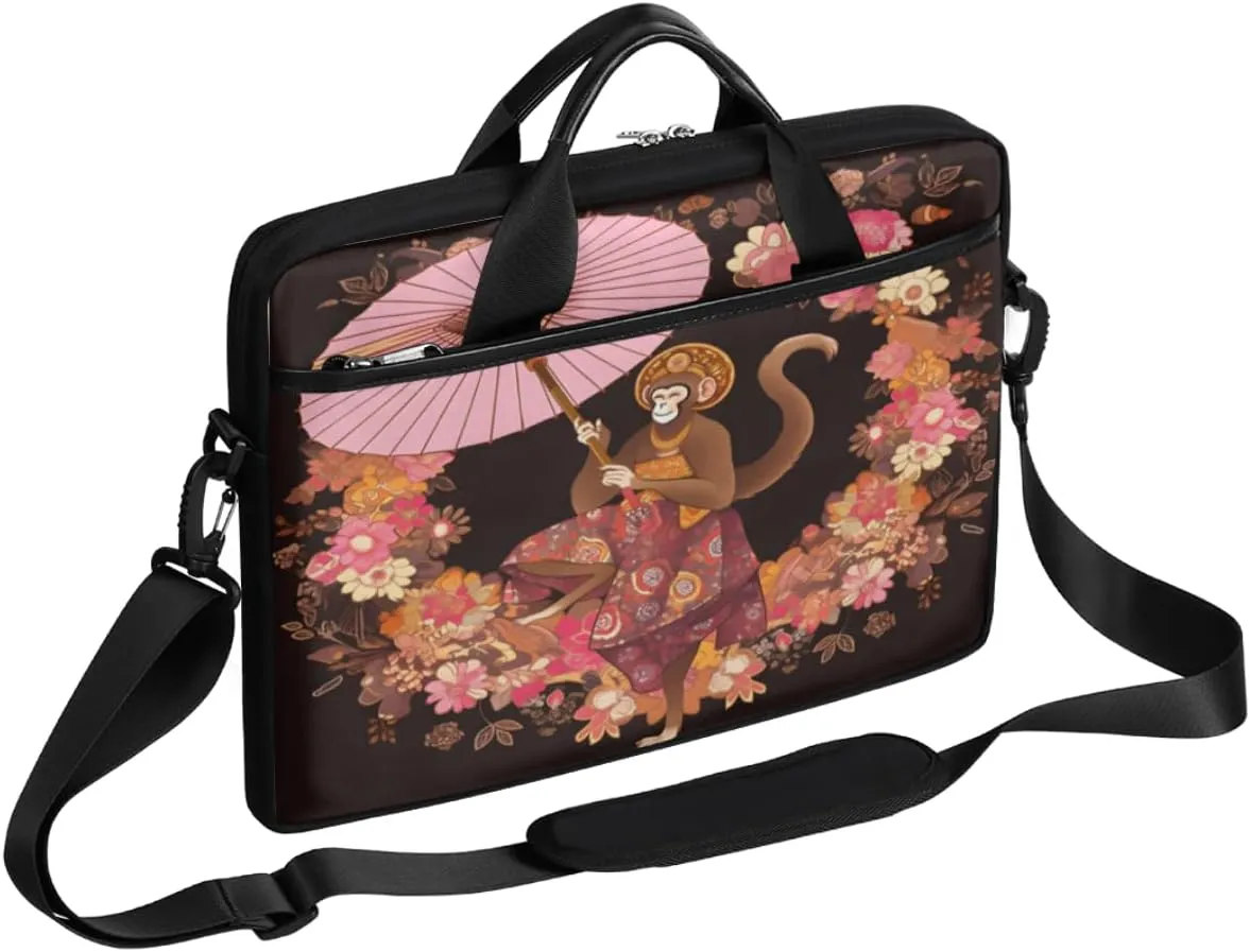 Abstracted Art Design Laptop Shoulder Bag for Tablet Computer Notebook Sleeve Messenger Carrying Case Briefcase Tote