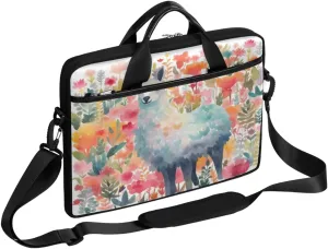 Abstracted Art Design Laptop Shoulder Bag for Tablet Computer Notebook Sleeve Messenger Carrying Case Briefcase Tote