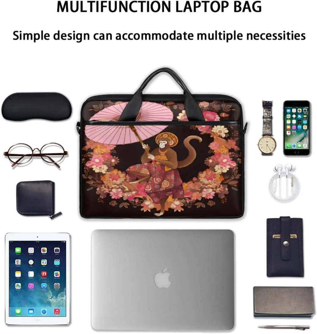 Abstracted Art Design Laptop Shoulder Bag for Tablet Computer Notebook Sleeve Messenger Carrying Case Briefcase Tote