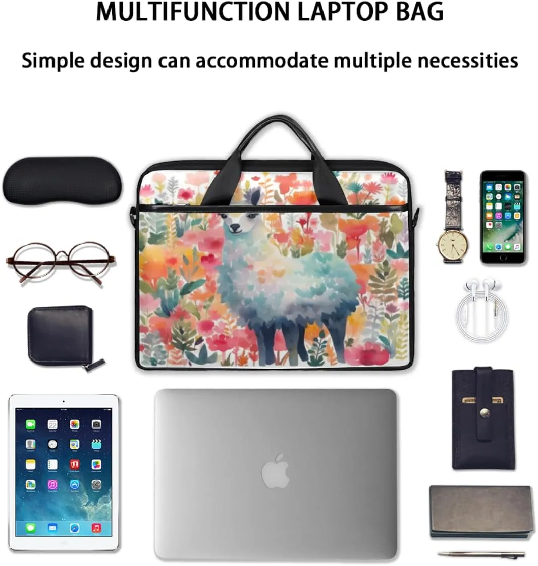 Abstracted Art Design Laptop Shoulder Bag for Tablet Computer Notebook Sleeve Messenger Carrying Case Briefcase Tote