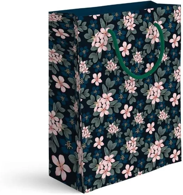 ACL STUDIOS Refreshing Flora Gift Bag or Fashion Bags for Diwali Gifting, Birthday Gifts, Marriage Gifting, Christmas Gifts, Baby Showers & Shopping (Pack of 10 Paper Bags)- Medium