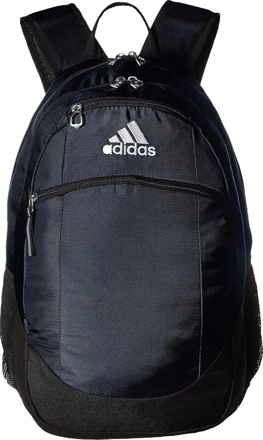 adidas Striker Sports Backpack Durable Athletic Gym Laptop Bag, Team Navy Blue/Black/White, One Size