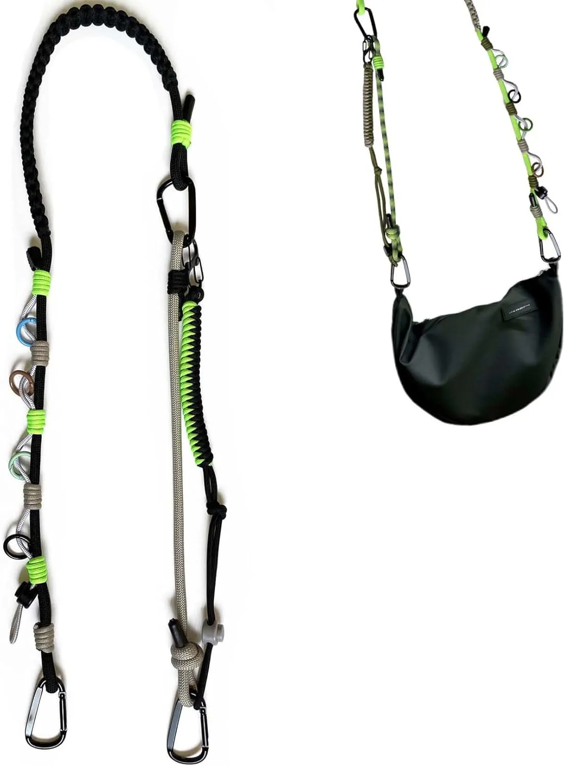 Adjustable Bag Strap Purse Straps Replacement Crossbody, Paracord Rope Heavy Duty Shoulder Straps for Bags Cameras