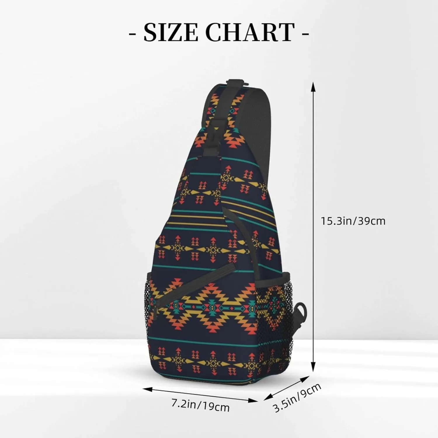 African Art Shoulder Bag African Sling Backpack Daypack Casual Backpack African Ethnic Hiking Bag Backpack Bag