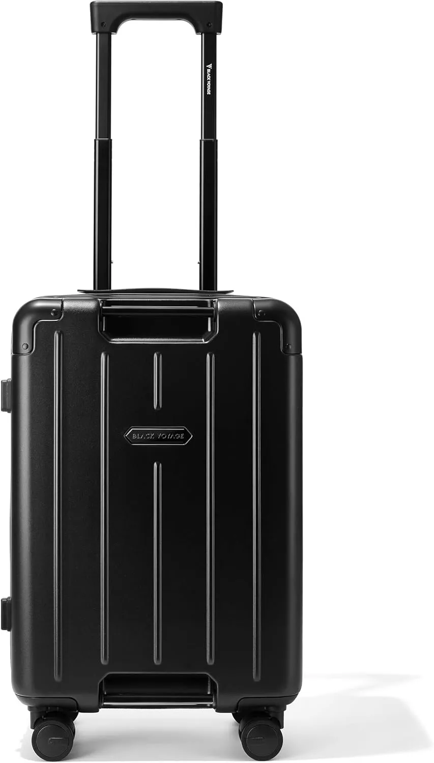 Air Vacuum Seal Suitcase Carry-On 20-Inch Travel Luggage USB Port 20" AirCabin Air Compression Pump - Hinomoto Wheels (AirCabin, Matte Black, 40L Capacity (No Vacuum Bag))