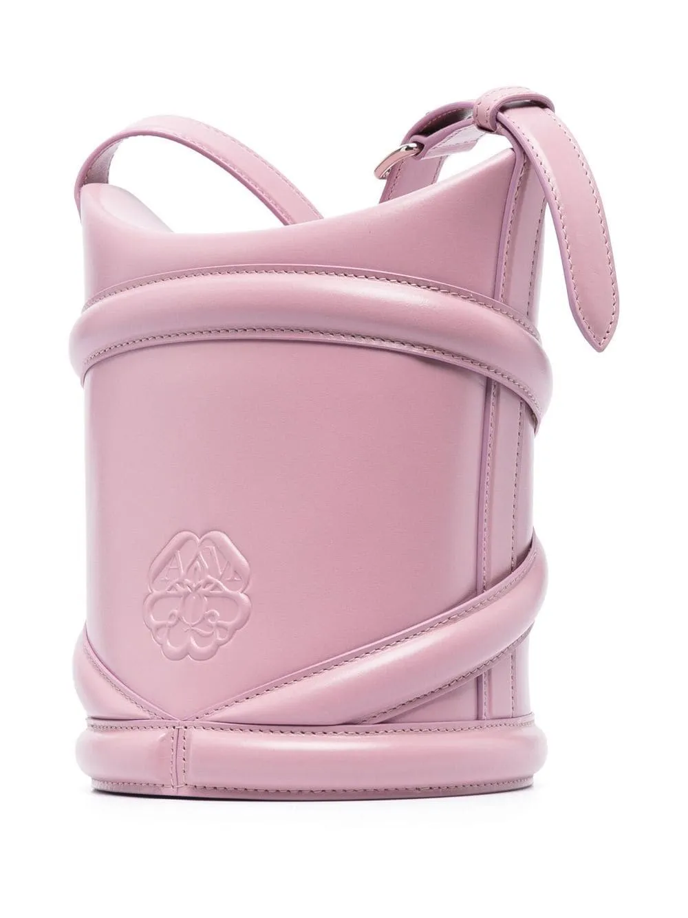 Alexander Mc Queen The Curve Leather Bucket Bag