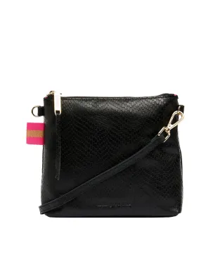 Alexis Crossbody - Black Snake