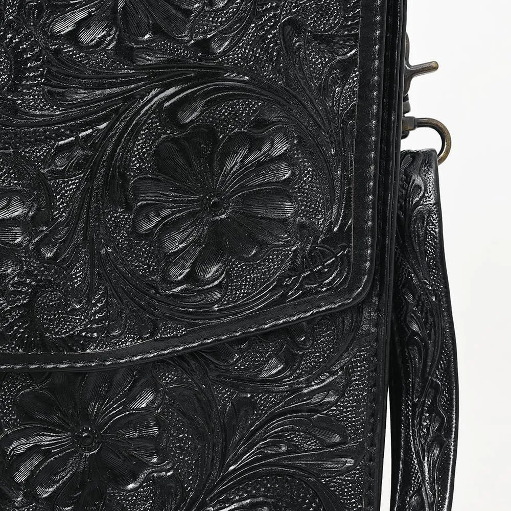 American Darling Briefcase Hand Tooled Genuine Leather Women Bag Western Handbag Purse