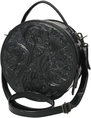 American Darling Canteen Hand Tooled Genuine Leather Women Bag Western Handbag Purse