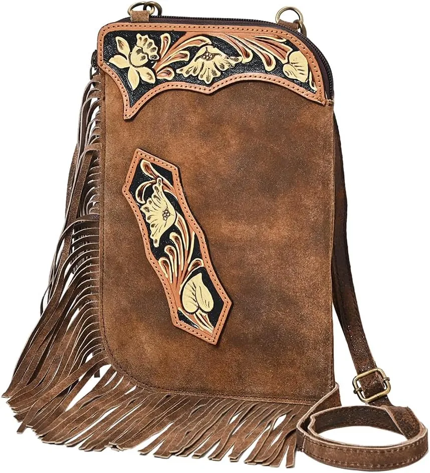 American Darling Chaps Bag Hand Tooled Genuine Leather Women Bag Western Handbag Purse
