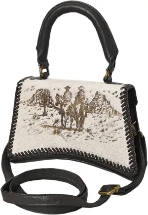 American Darling Crossbody Hair-On Genuine Leather Women Bag Western Handbag Purse