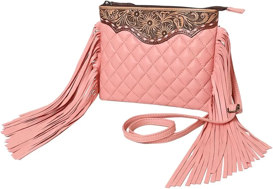 American Darling Crossbody Hand Tooled Genuine Western Leather Women Bag