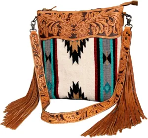 American Darling Large Crossbody Saddle Blanket Genuine Leather Western Women Bag Handbag Purse | Western Crossbody Bag | Travel Crossbody Bags | College Crossbody Bag | Casual Crossbody Bag