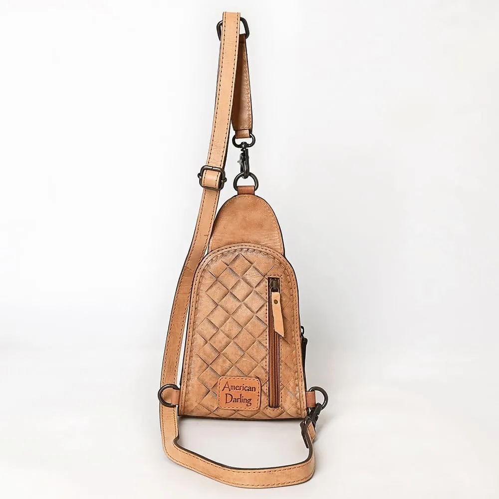 American Darling Sling Hand Tooled Leather Women Bag Western Handbag Purse| Western Handbags |Leather Bag | Handbags Summer