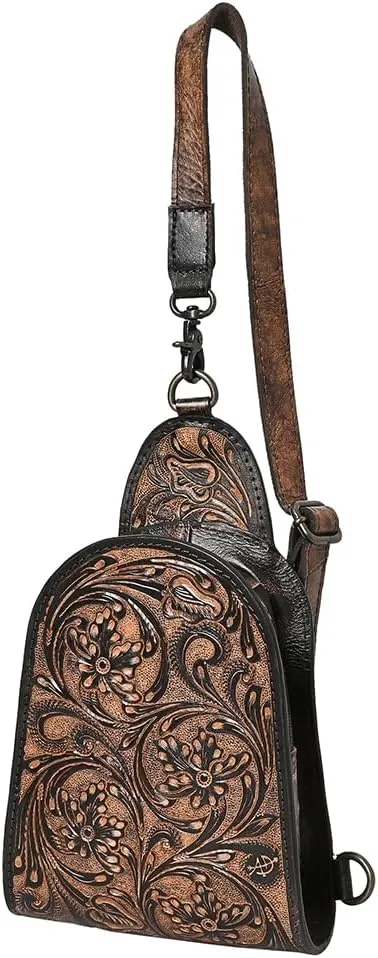 American Darling Sling Hand Tooled Leather Women Bag Western Handbag Purse| Western Handbags |Leather Bag | Handbags Summer