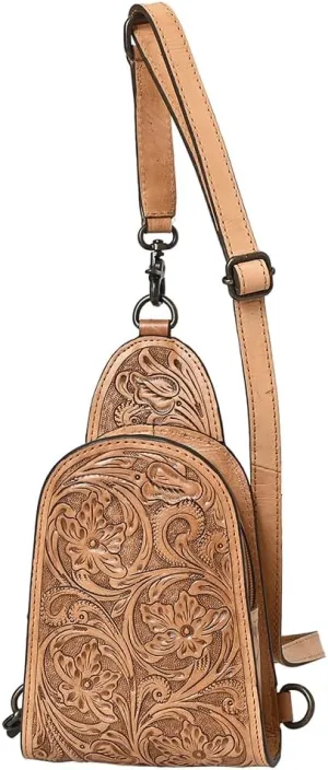 American Darling Sling Hand Tooled Leather Women Bag Western Handbag Purse| Western Handbags |Leather Bag | Handbags Summer