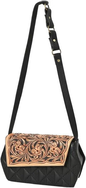 American Darling Small Crossbody Hand Tooled Genuine Leather Women Bag Western Handbag Purse