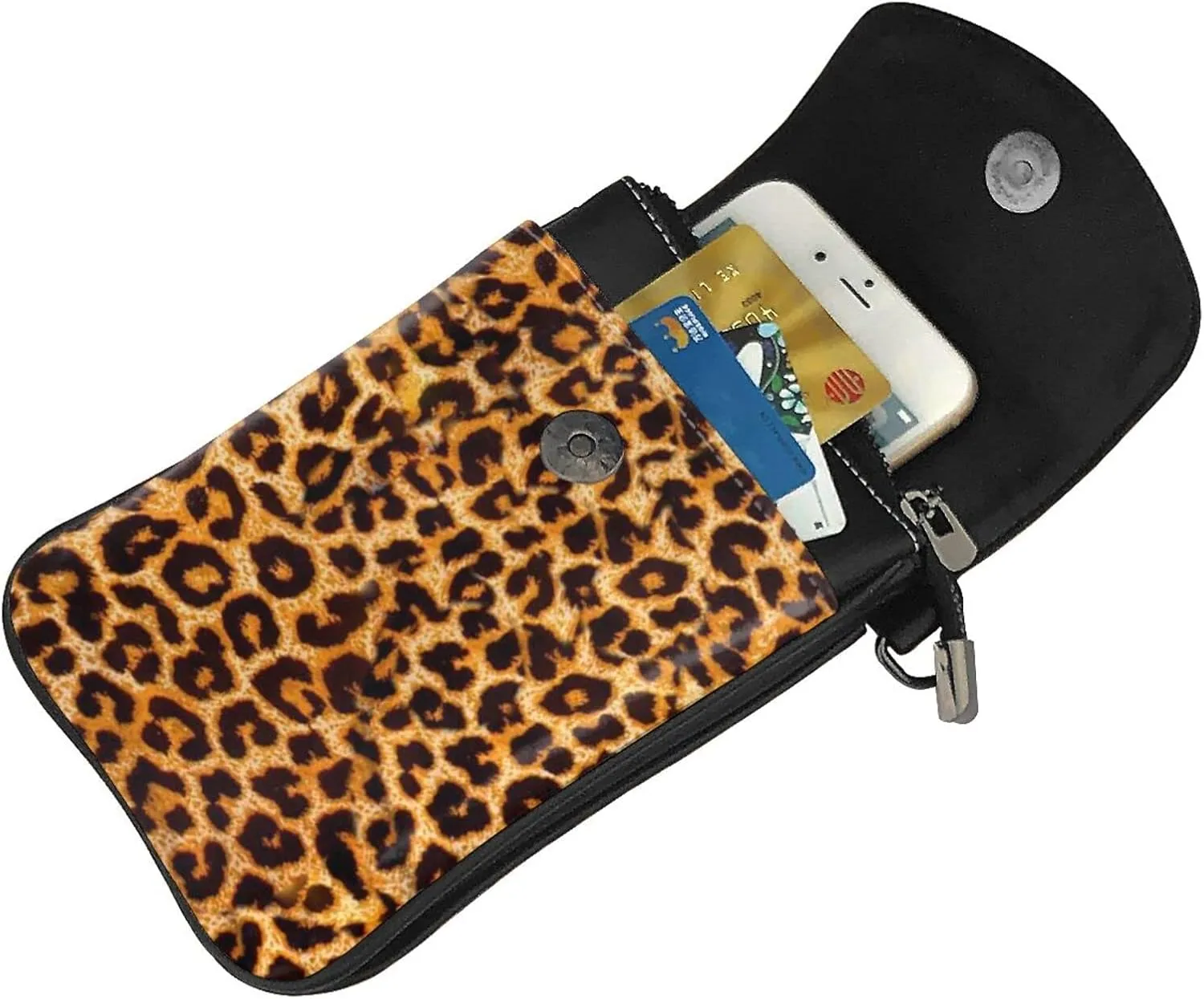 AMRANDOM Leather Small Crossbody Bags for Women Cell Phone Purse Wallet Adjustable Strap