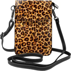 AMRANDOM Leather Small Crossbody Bags for Women Cell Phone Purse Wallet Adjustable Strap