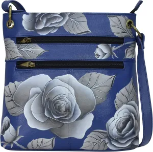 Anna by Anuschka Women’s Original Hand-Painted Leather Medium Shopper Crossbody
