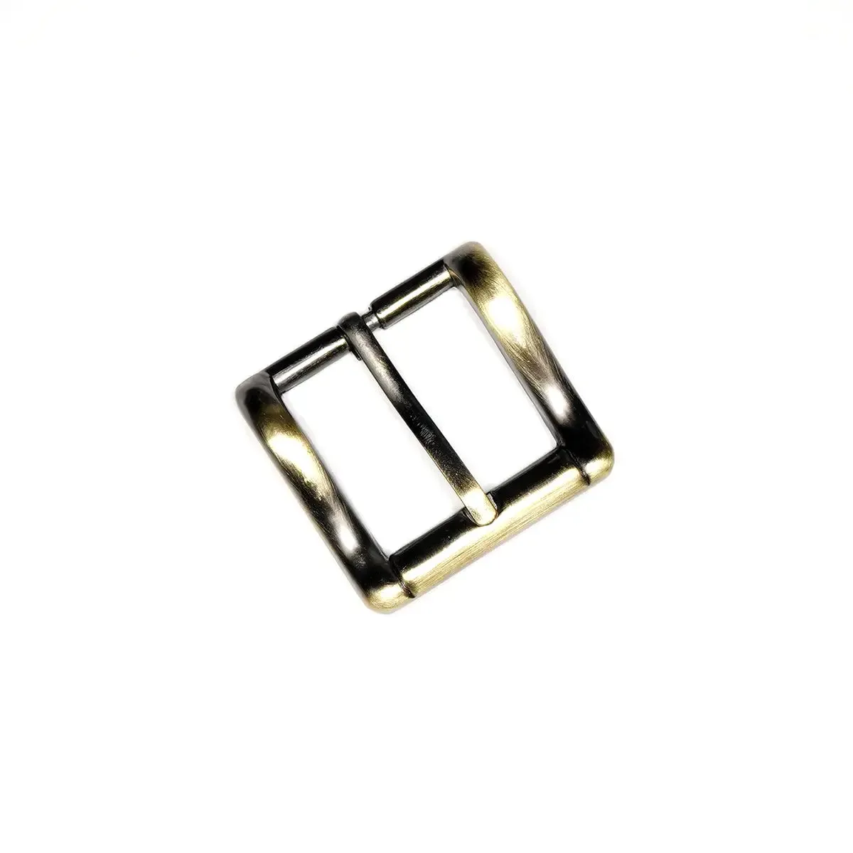 Antique Brass Heel Bar Buckle 1 Inch